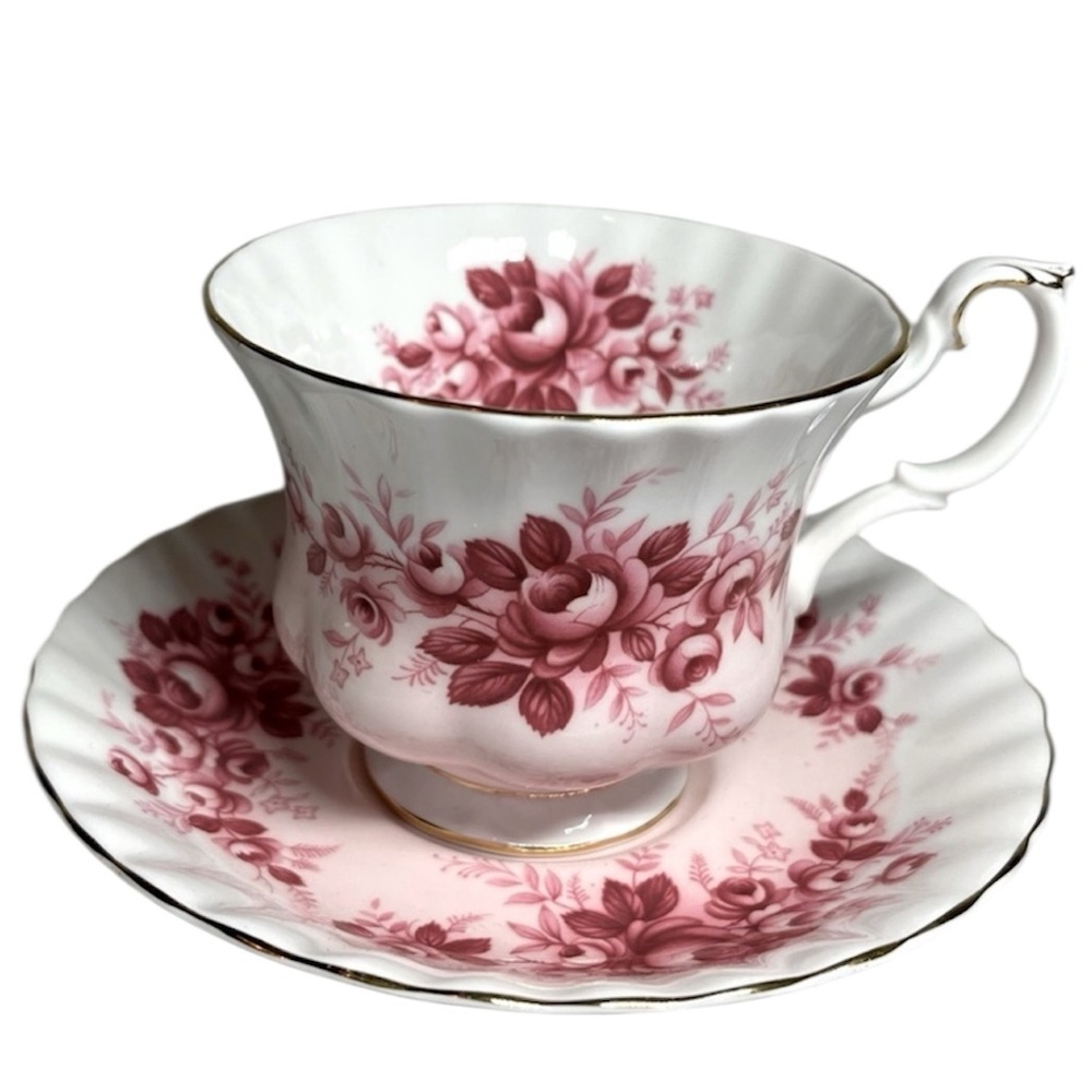 Royal Albert “Melody Series” Teacup and Saucer pink